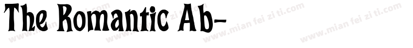 The Romantic Ab字体转换